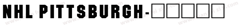 NHL Pittsburgh字体转换